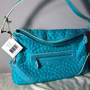 Vera Bradley NWT Petite Hobo Turquoise 11187-414